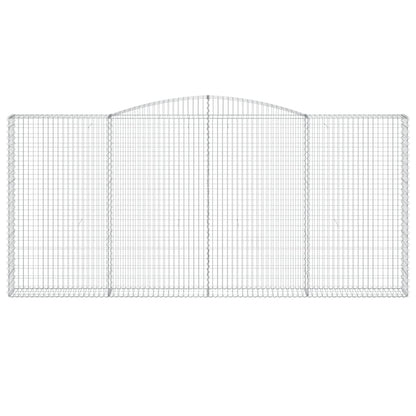 Cestas De Gaviones 9 Uds Forma De Arco Hierro 400x30x180/200 Cm_3
