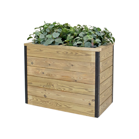 Jardinera De Madera Con Autorriego 40x40x60 Cm Nidum Hortalia_0