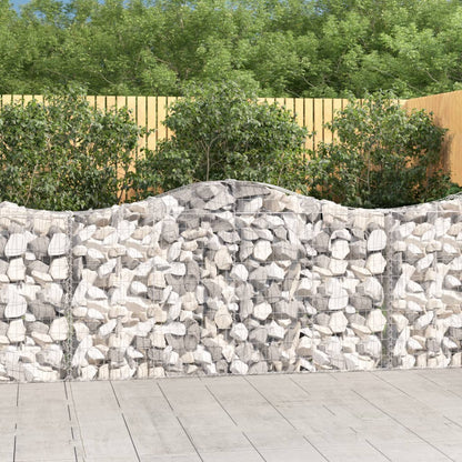 Cestas De Gaviones 8 Uds Forma De Arco Hierro 200x30x100/120 Cm_1
