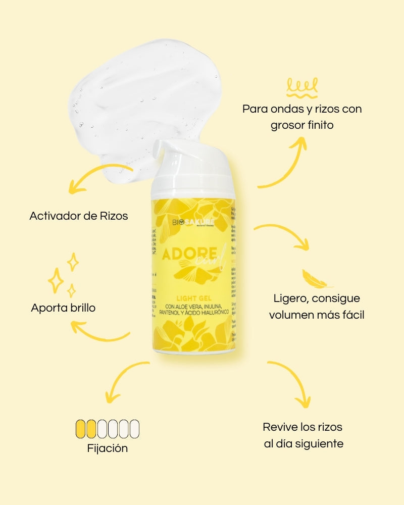 Gel Fijador Para Pelo Fino, Ligero Y Volumen Fácil Brave Curl Gel 500 Ml Bio Sakure_2