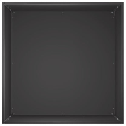 Macetero De Jardín Negro 40 X 40 X 75 Cm Acero Laminado En Frío_3