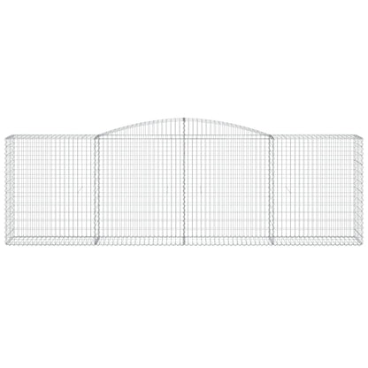 Cestas De Gaviones 7 Uds Forma De Arco Hierro 400x50x120/140 Cm_3