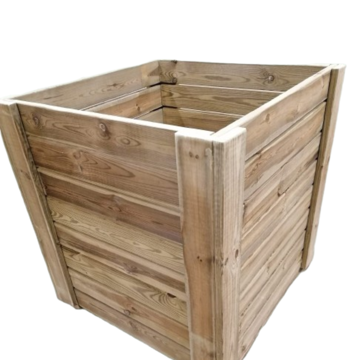 Macetero De Madera Eko Xxl Vidahuerto Para Árboles Y Plantas Grandes 120x120x120 Cm._1