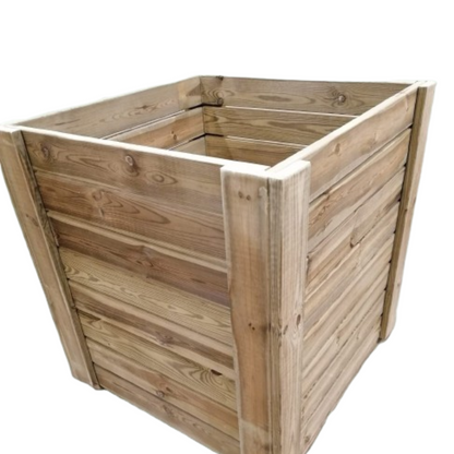 Macetero De Madera Eko Xxl Vidahuerto Para Árboles Y Plantas Grandes 120x120x120 Cm._1