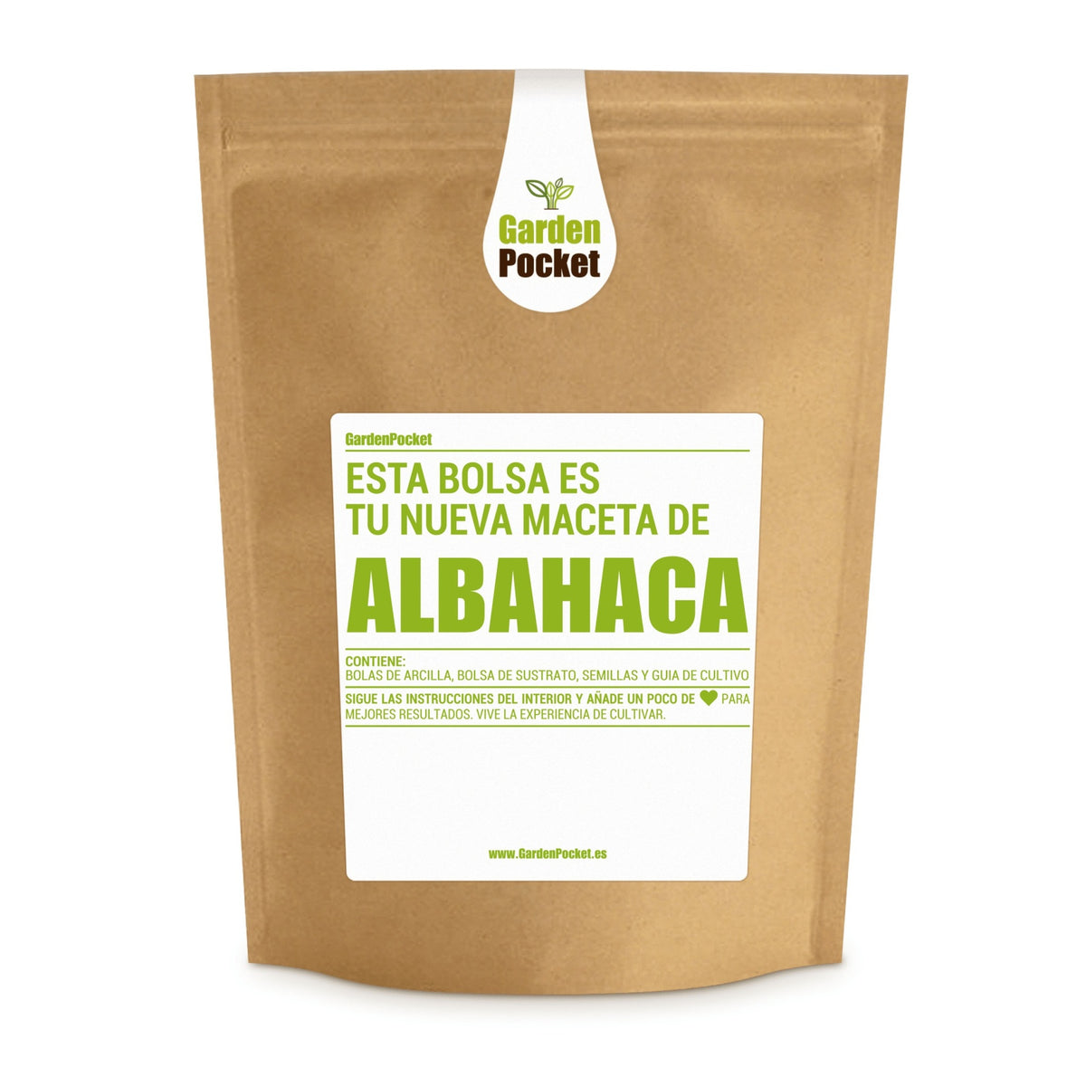 Kit huerto de aromáticas pocket: Albahaca