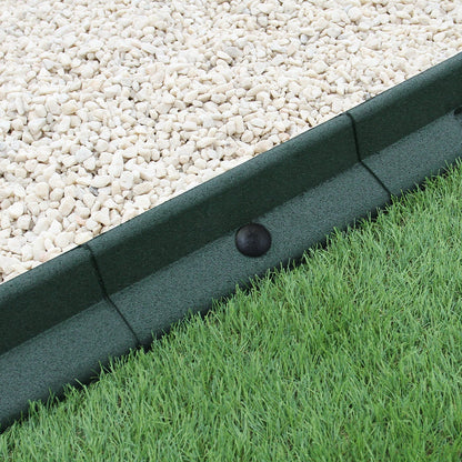 Bordes De Césped Verde Flexibles Jardín Bordes De Césped Paquete De 4 X 1.2m_1