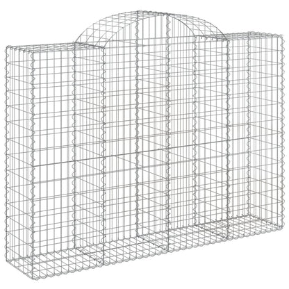 Cestas Gaviones 12 Uds Forma De Arco Hierro 200x50x140/160 Cm_2