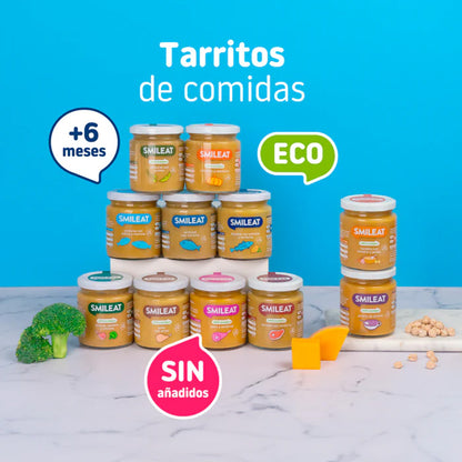 PROMO 3x Tarrito BIO pavo y verduras +6 meses Smileat 230g