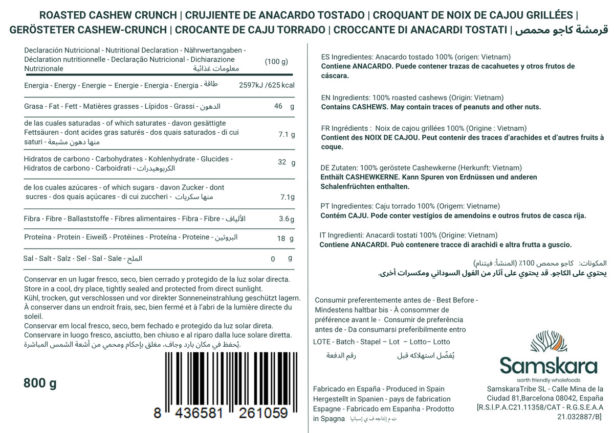 Anacardo Tostado Premium - Envasados Al Vacío - Pack 2 X 800g (2 Envases Retail) | Fruto Seco Ecológico Premium, Snack_2
