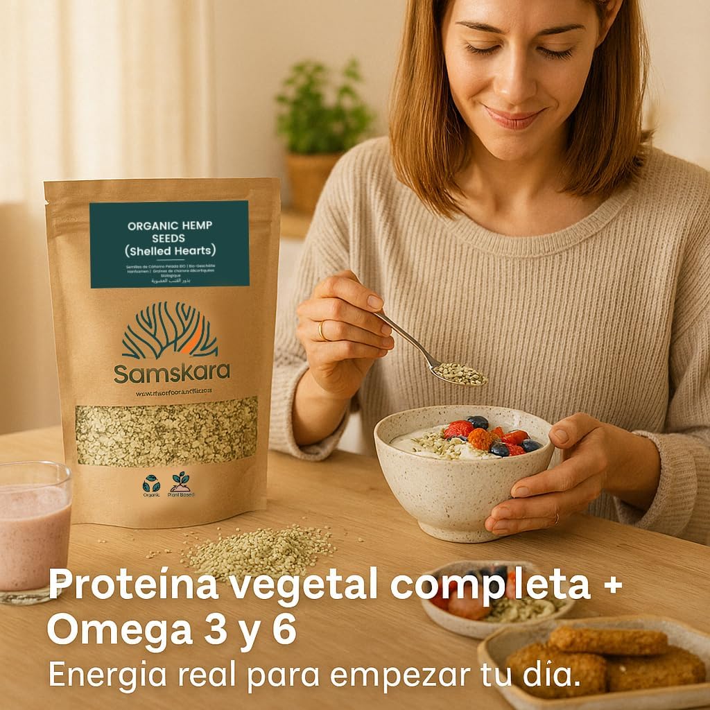 Semillas De Cáñamo Peladas Bio - Pack 2 X 1kg (2 Envases Retail) | Superalimento Ecológico Vegano Para Batidos_2