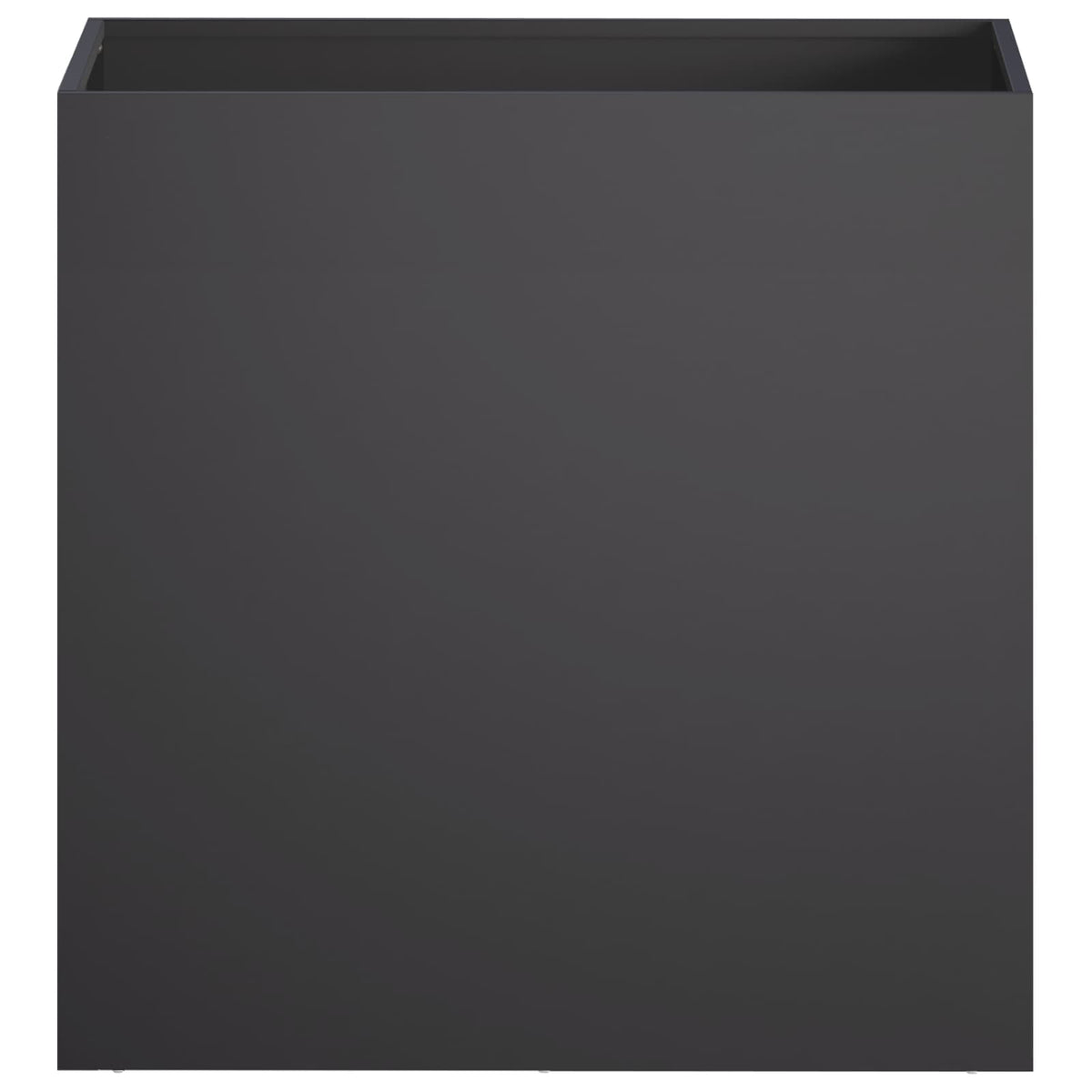 Macetero De Jardín Negro 50 X 30 X 40 Cm Acero Laminado En Frío_2