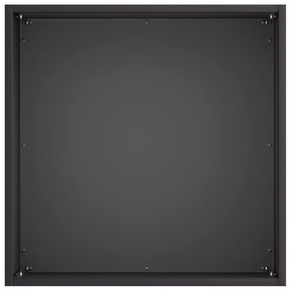 Macetero De Jardín 2 Uds. Negro 25 X 25 X 25 Cm_4