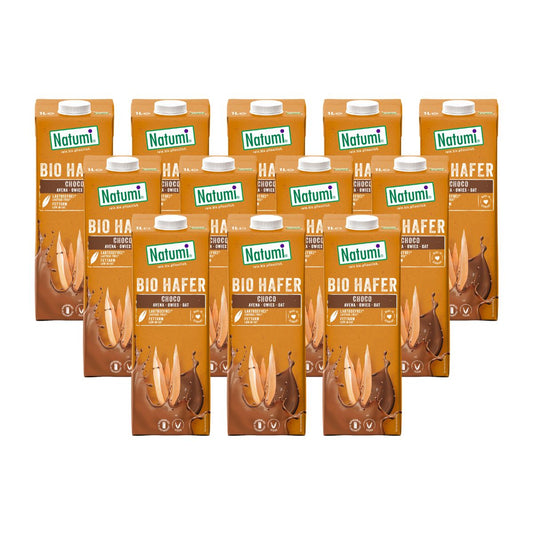 Pack 12 x Bebida de Avena Choco BIO Natumi 1 L