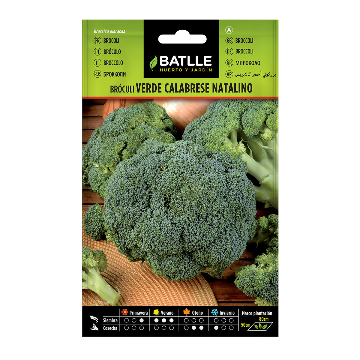 Semillas de Brócoli verde Calabrese Batlle