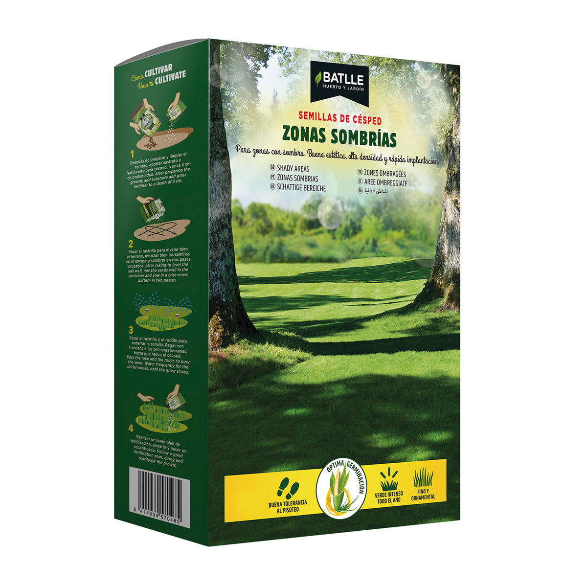 Semillas césped zonas sombrías Batlle 500 g