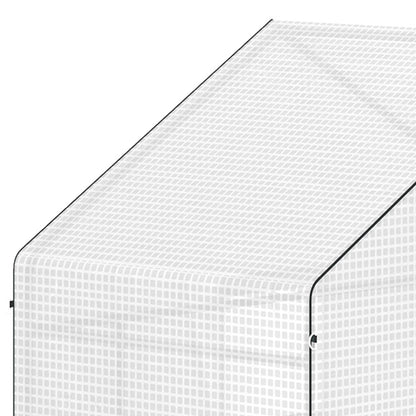 Invernadero Para Jardín Outsunny Acero, Pe Blanco 140x73x190 Cm 845-933v00wt_5