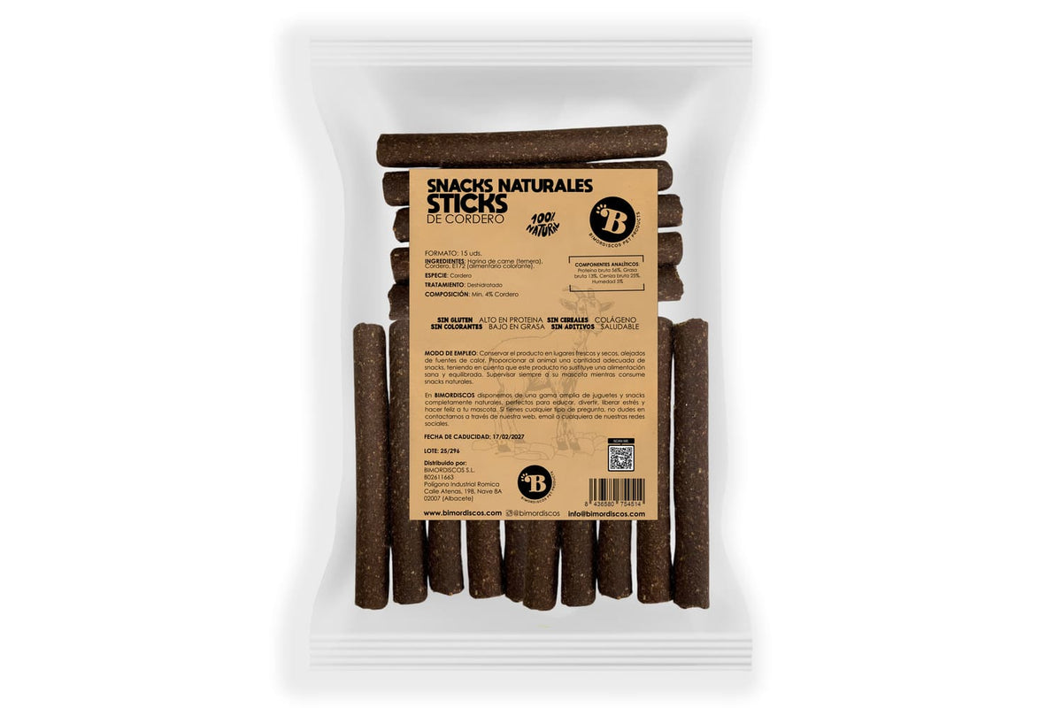 Bimordiscos Barritas Para Perros Y Gatos - Cordero - 15 Uds. 15 Uds._0