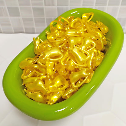 Caja 70 Perlas De Baño Con Aroma A Vainilla - Con Aceite De Soja - Hidrata, Suaviza Y Perfuma La Piel - Forma Minino_3