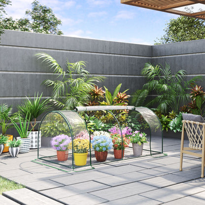 Invernadero Caseta Para Jardín Outsunny 200x100x80 Cm Transparente_1
