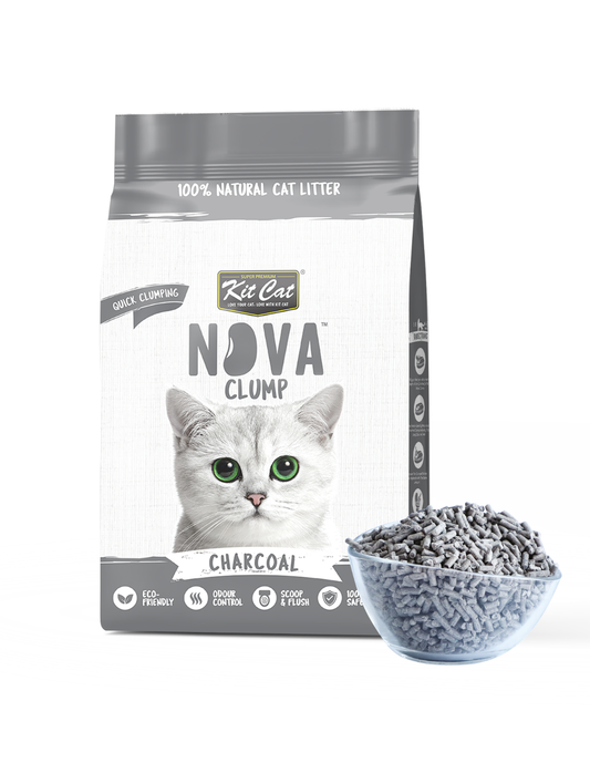 Kit Cat Arena Eco Nova Clump - Charcoal 7 L Arena para gatos - Carbón Activo Control de Olores
