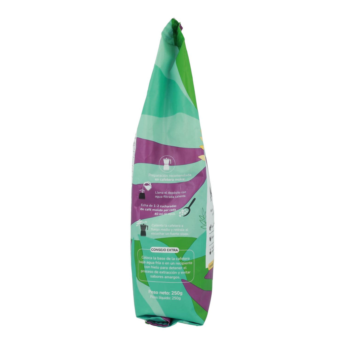 Café descafeinado molido Eco 100% Arábica Planeta Huerto 250 g