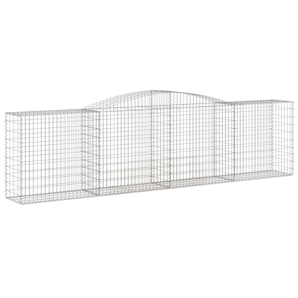 Cestas De Gaviones 6 Uds Forma De Arco Hierro 400x50x100/120 Cm_2