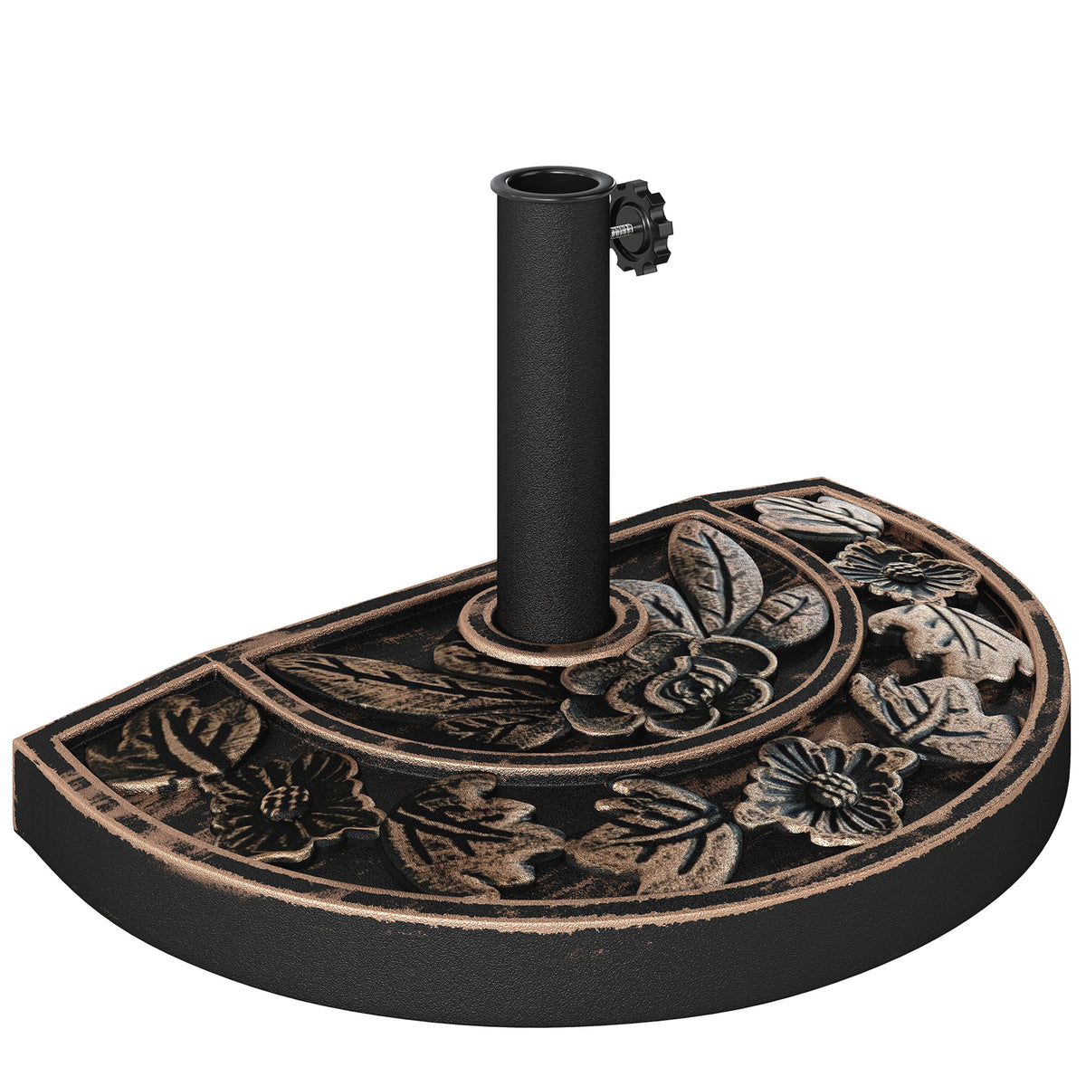 Base De Sombrilla Outsunny Resina Bronce 50x31x32 Cm_0