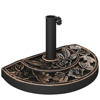 Base De Sombrilla Outsunny Resina Bronce 50x31x32 Cm_0