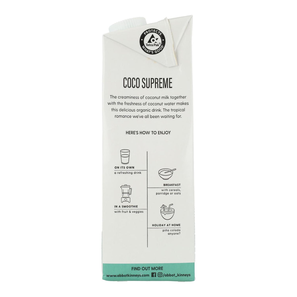Bebida vegetal coco supreme Bio Abbot Kinney 1L