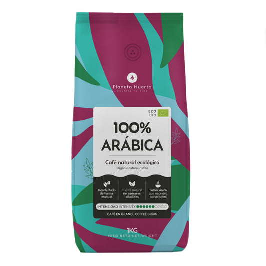 Café en grano Eco 100% Arábica Planeta Huerto 1 Kg