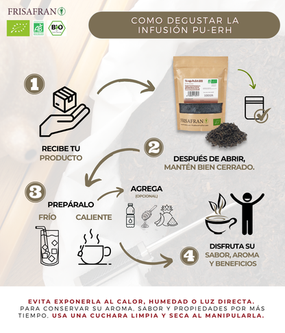 Té Rojo Pu Erh Adelgazante Ecológico En Pirámides | Calidad | Frisafran 30 Uds_4