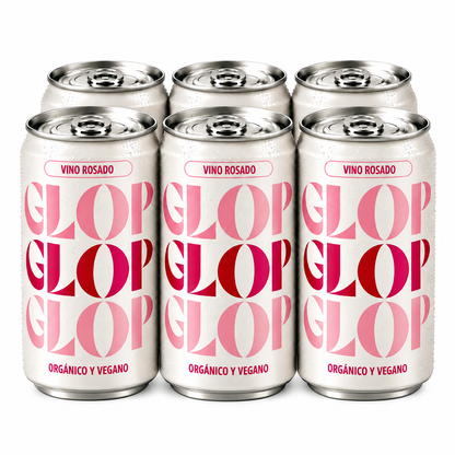 Pack 6 Latas Vino Rosado Eco Vegano Lata 250ml_0