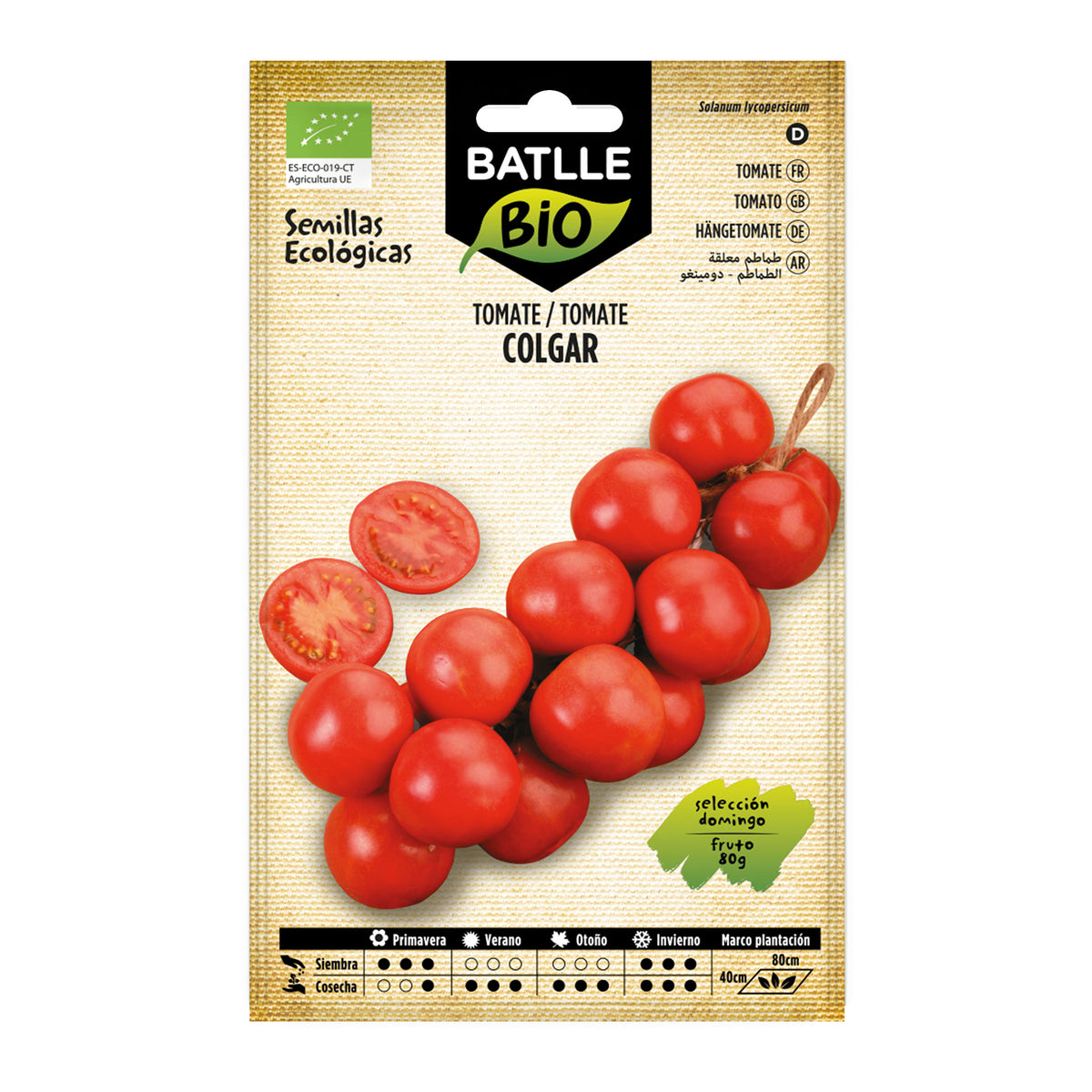Semillas de Tomate de colgar selección Domingo ecológicas Batlle