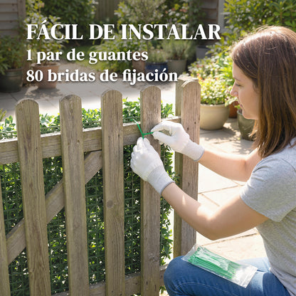 Seto Artificial Outsunny Pe Verde 50x50x8 Cm_5