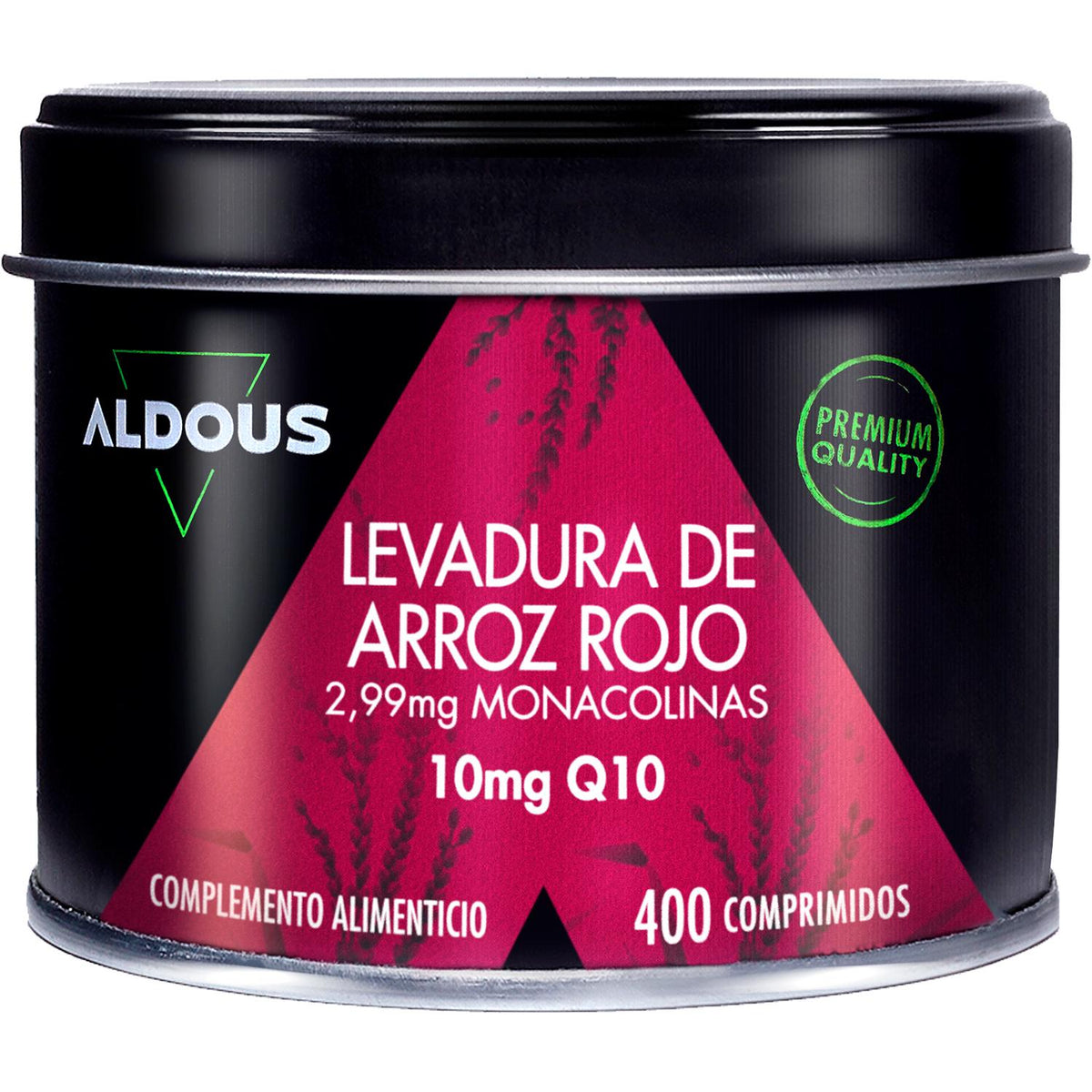 Levadura de Arroz Rojo   2,99 mg de Monacolina con Coenzima Q10  Aldous Bio 400 comprimidos
