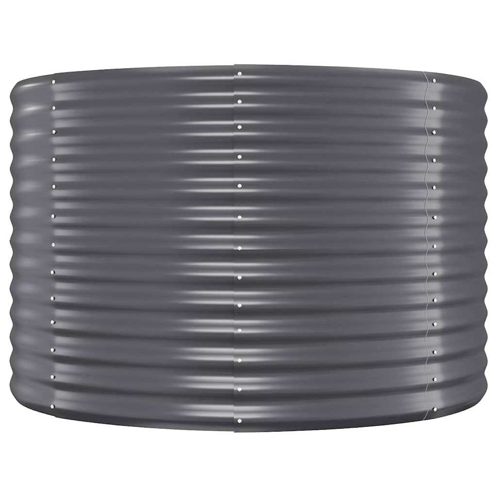 Jardinera Arriate Acero Galvanizado Antracita 396x100x68cm_3