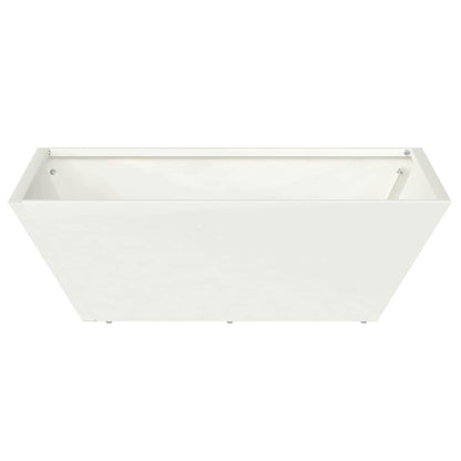 Macetero De Jardín 5 Uds. Blanco 50 X 50 X 15 Cm_5