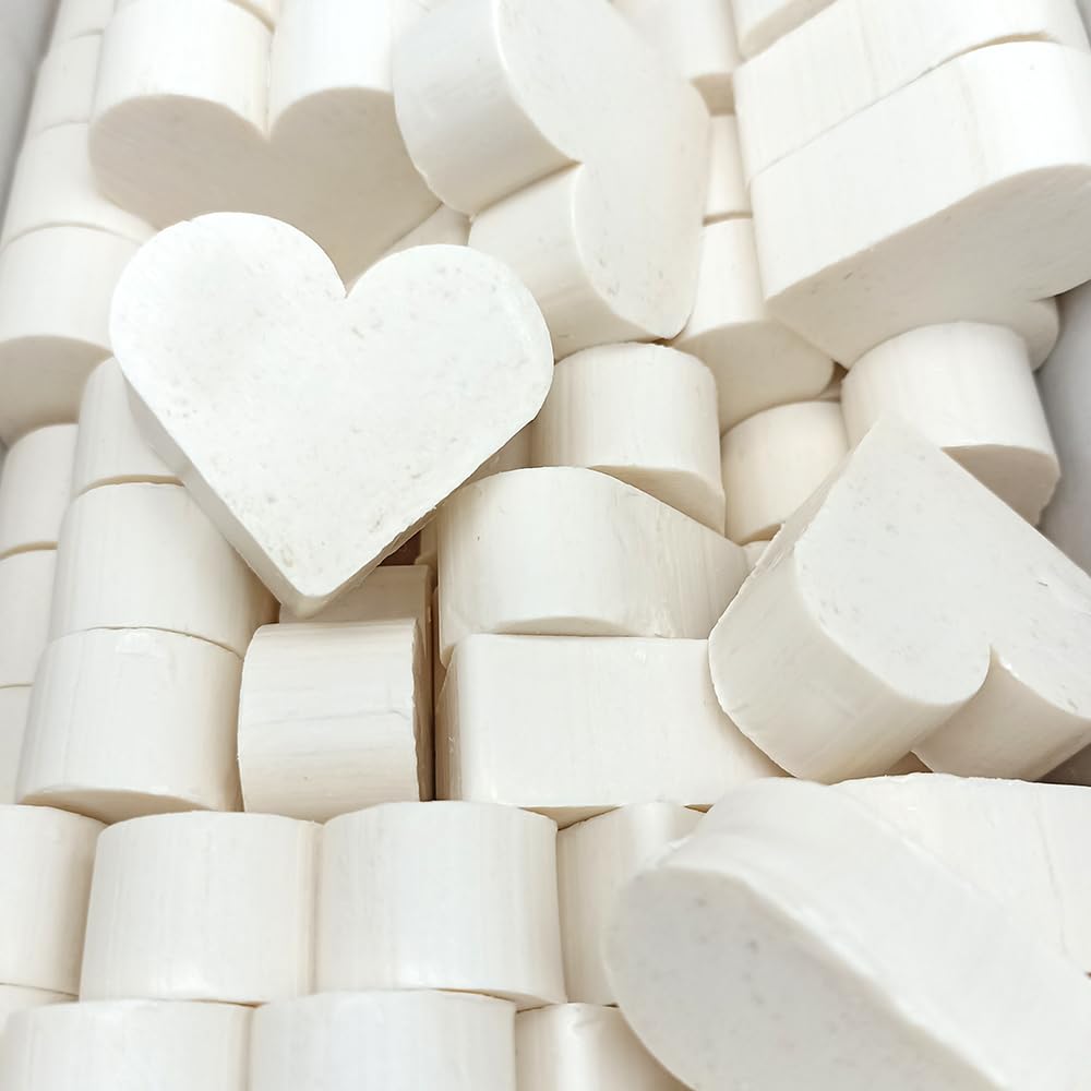12 Jabones Aromáticos Con Forma De Corazón - Detalle Para Invitados De Eventos. Jabón Glicerina Aroma Coco_0