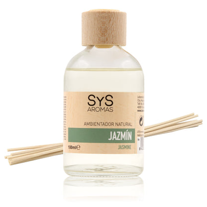 Ambientador Mikado Jazmín SYS Aromas 100 ml | Aroma Floral y Delicado | Relajante y Elegante_0