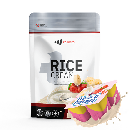 Rice Cream (crema De Arroz Pregelatinizada) - 1kg - Fresa Banana - Fuente De Carbohidratos De Buena - Masmusculo_0