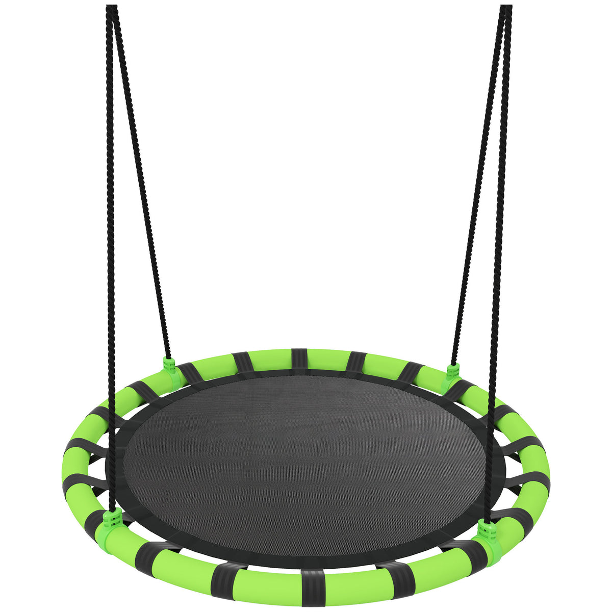 Columpio Infantil Aiyaplay Textilene, Metal Negro 100x100x180 Cm_0
