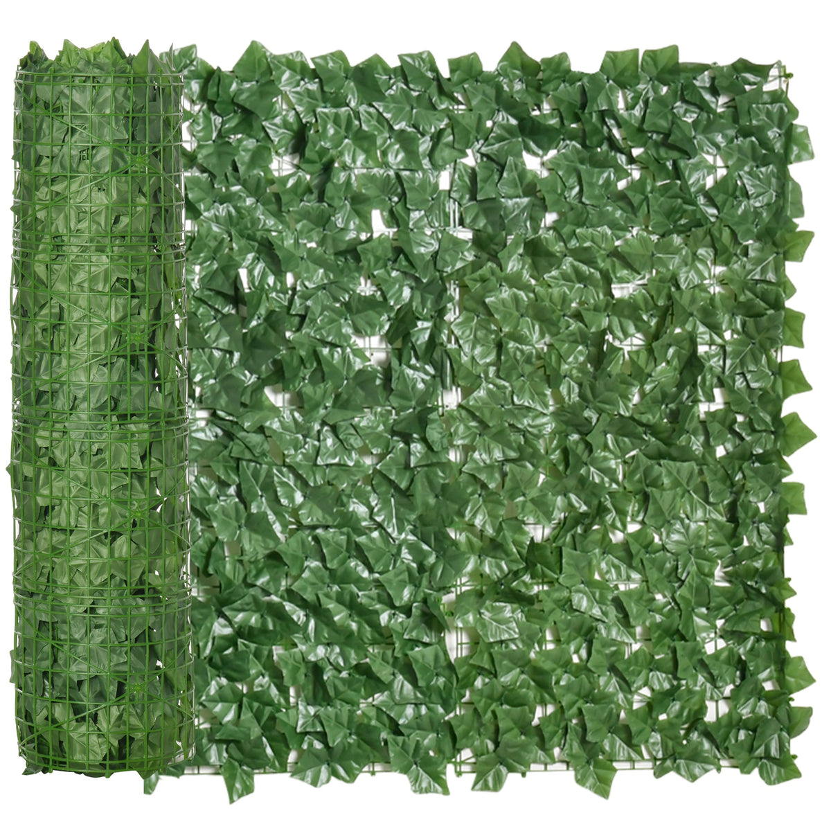 Seto Artificial En Rollo Balcón Valla Jardín Outsunny 3x1 M Verde_0