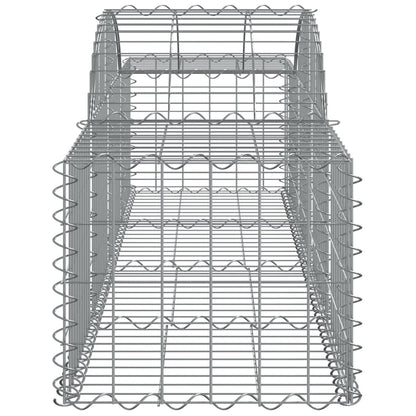 Cestas De Gaviones 5 Uds Forma De Arco Hierro 200x50x40/60 Cm_4
