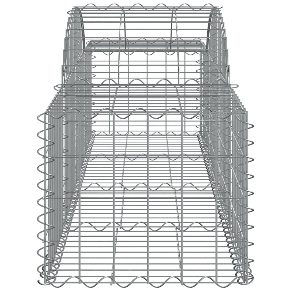 Cestas De Gaviones 6 Uds Forma De Arco Hierro 200x50x40/60 Cm_4