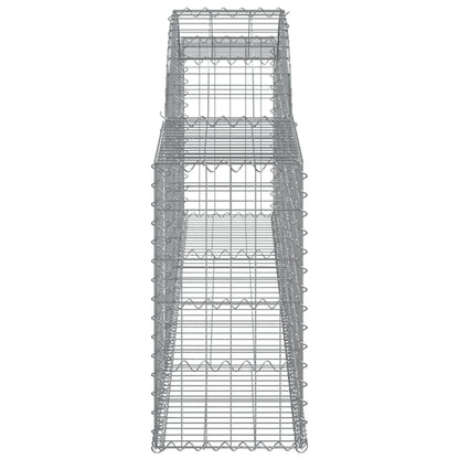 Cestas De Gaviones 25 Uds Forma De Arco Hierro 300x30x60/80 Cm_4