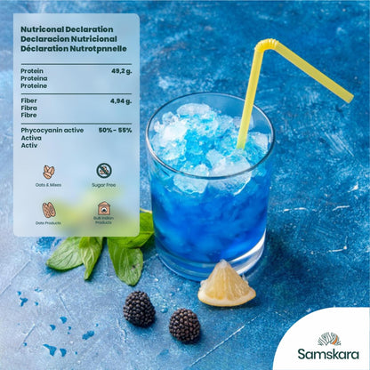 Espirulina Azul En Polvo Bio - Pack 4 X 50g (4 Envases Retail) | Superalimento Ecológico Vegano Para Batidos, Smoothies_3