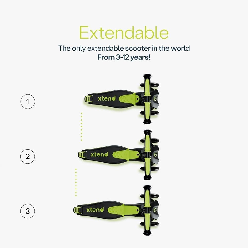 Patinete Evolutivo Smartrike Xtend Scooter Lime De 2 A 12 Años_2