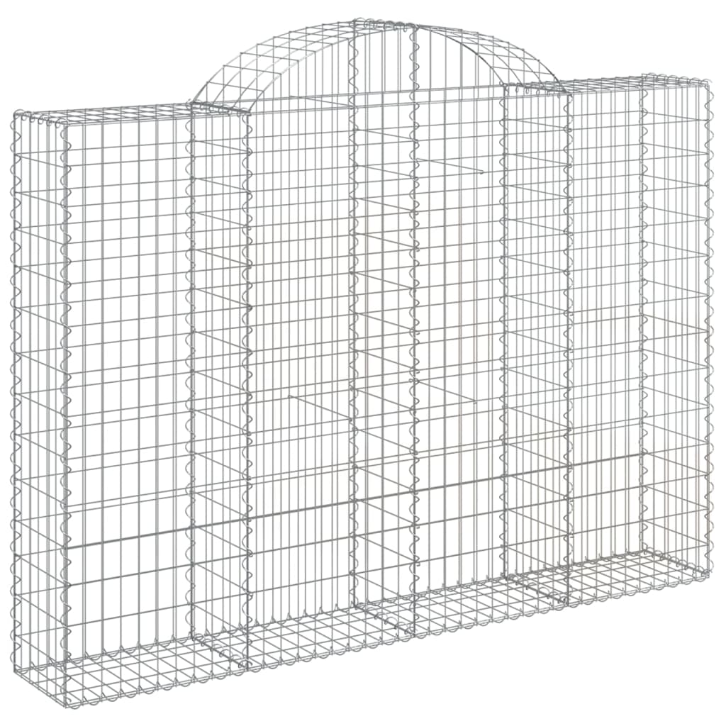 Cestas De Gaviones 3 Uds Forma De Arco Hierro 200x30x140/160 Cm_2
