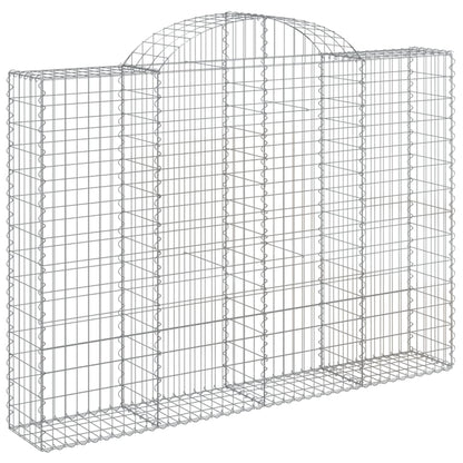 Cestas Gaviones 6 Uds Forma De Arco Hierro 200x30x140/160 Cm_2