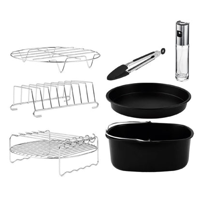 Kit De Accesorios Para Freidora Sin Aceite De 5 A 6,5 L Cecofry Pack Accessories. 8 Accesorios, Revestimiento Antiadherente, Aptos Para Lavavajillas_0